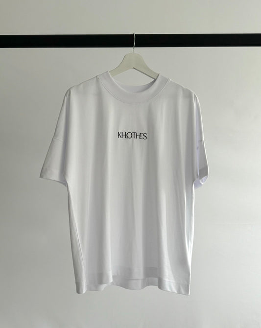 T-SHIRT OVERSIZE BLANC KHLOTHES (absence d’étiquette)