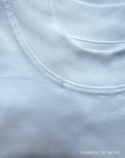 T-SHIRT OVERSIZE BLANC KHLOTHES (taché)