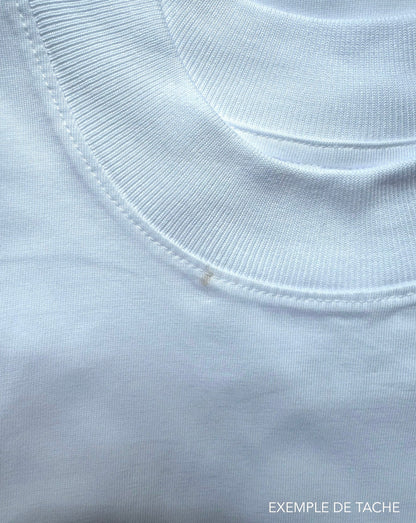 T-SHIRT BLANC KHLOTHES (taché)
