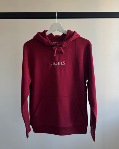 SWEAT À CAPUCHE BORDEAUX KHLOTHES