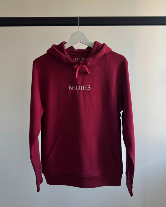 SWEAT À CAPUCHE BORDEAUX KHLOTHES
